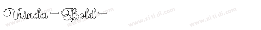 Vrinda-Bold字体转换