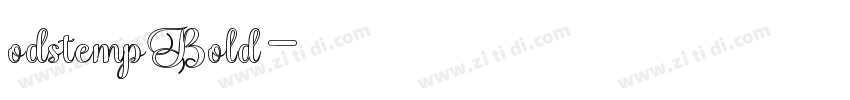 odstempBold字体转换