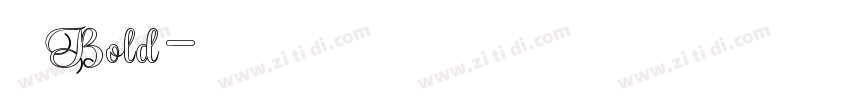 寰杞榛Bold字体转换