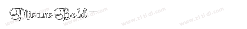 小米MisansBold字体转换