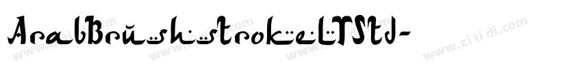 ArabBrushstrokeLTStd字体转换