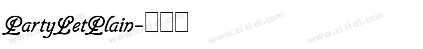 PartyLetPlain字体转换