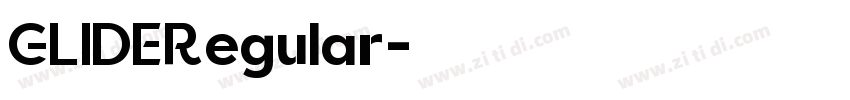 GLIDERegular字体转换
