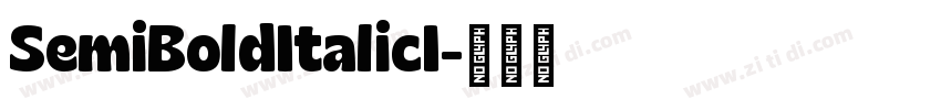 SemiBoldItalicI字体转换