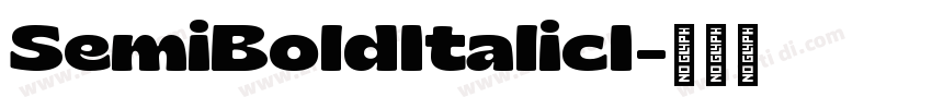 SemiBoldItalicI字体转换