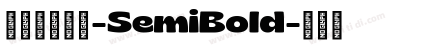 極影毀片熒圓-SemiBold字体转换