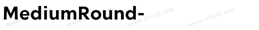 MediumRound字体转换