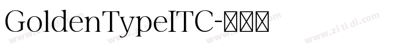 GoldenTypeITC字体转换