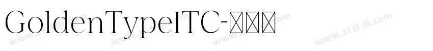 GoldenTypeITC字体转换