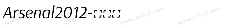 Arsenal2012字体转换