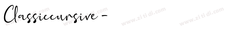 Classiccursive字体转换