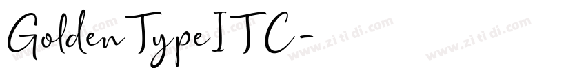 GoldenTypeITC字体转换