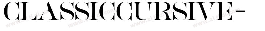 Classiccursive字体转换