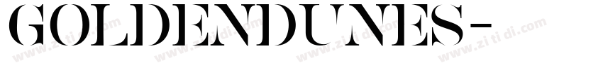 GoldenDunes字体转换