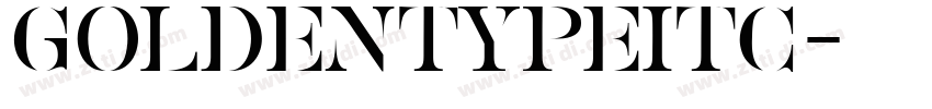GoldenTypeITC字体转换