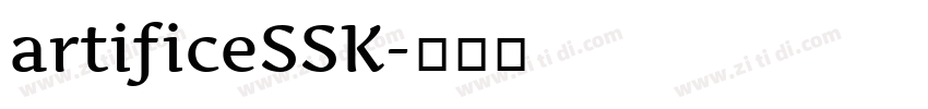 artificeSSK字体转换