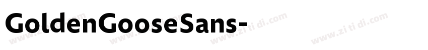 GoldenGooseSans字体转换