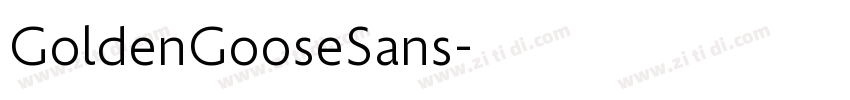 GoldenGooseSans字体转换