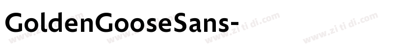 GoldenGooseSans字体转换