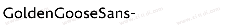 GoldenGooseSans字体转换