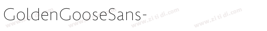 GoldenGooseSans字体转换