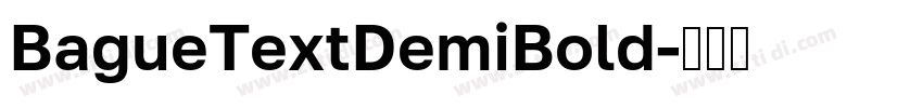 BagueTextDemiBold字体转换