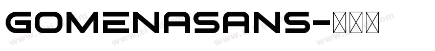 Gomenasans字体转换
