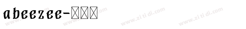 abeezee字体转换