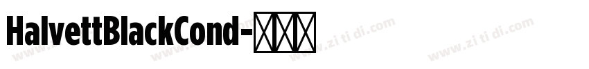 HalvettBlackCond字体转换