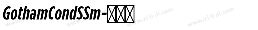 GothamCondSSm字体转换