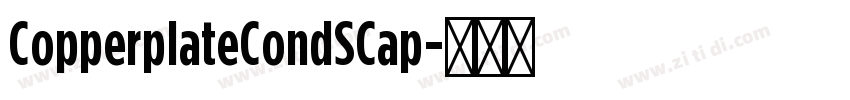 CopperplateCondSCap字体转换