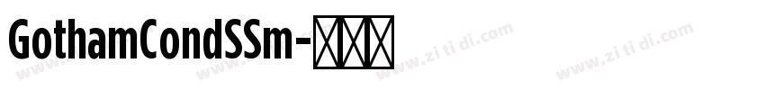 GothamCondSSm字体转换