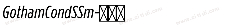 GothamCondSSm字体转换