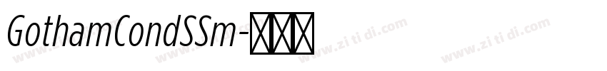 GothamCondSSm字体转换