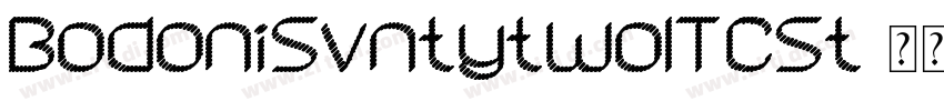 BodoniSvntytwoITCSt字体转换
