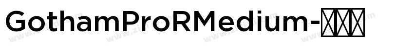 GothamProRMedium字体转换