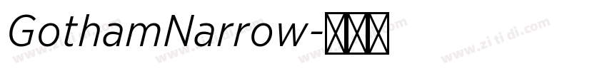 GothamNarrow字体转换