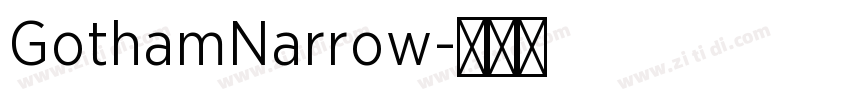 GothamNarrow字体转换