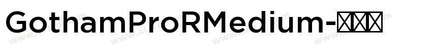 GothamProRMedium字体转换