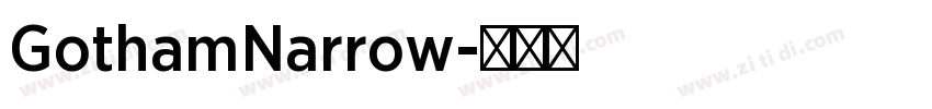 GothamNarrow字体转换