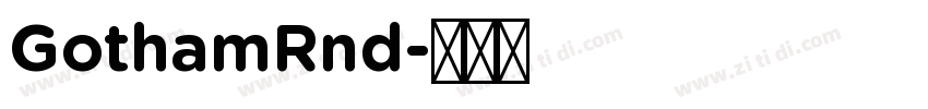 GothamRnd字体转换