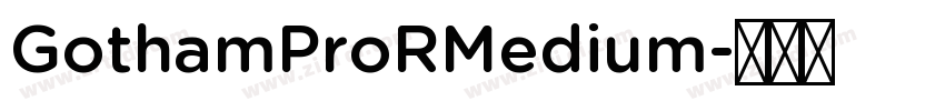 GothamProRMedium字体转换
