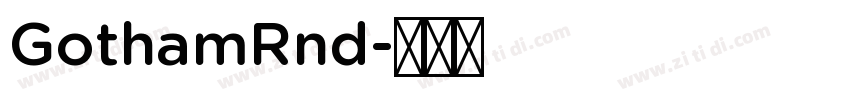 GothamRnd字体转换