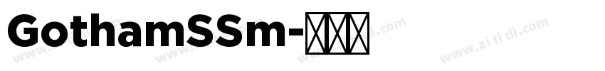 GothamSSm字体转换