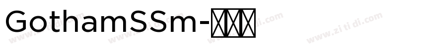 GothamSSm字体转换