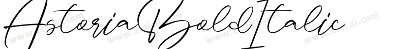 AstoriaBoldItalic字体转换
