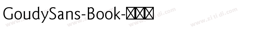 GoudySans-Book字体转换