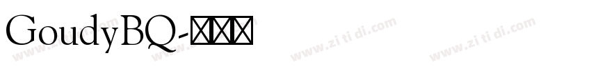 GoudyBQ字体转换