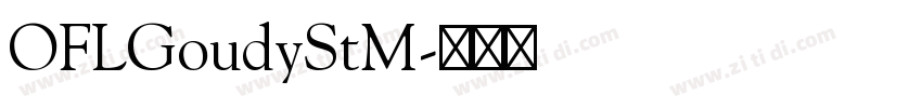 OFLGoudyStM字体转换