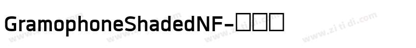GramophoneShadedNF字体转换